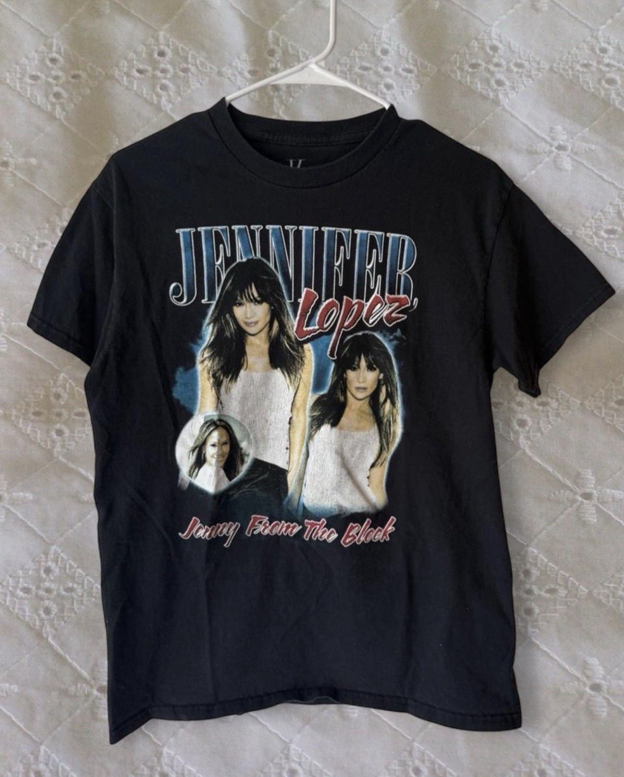 Jennifer Lopez T-Shirt Medium Black Jenny From The Block Graphic JLo New