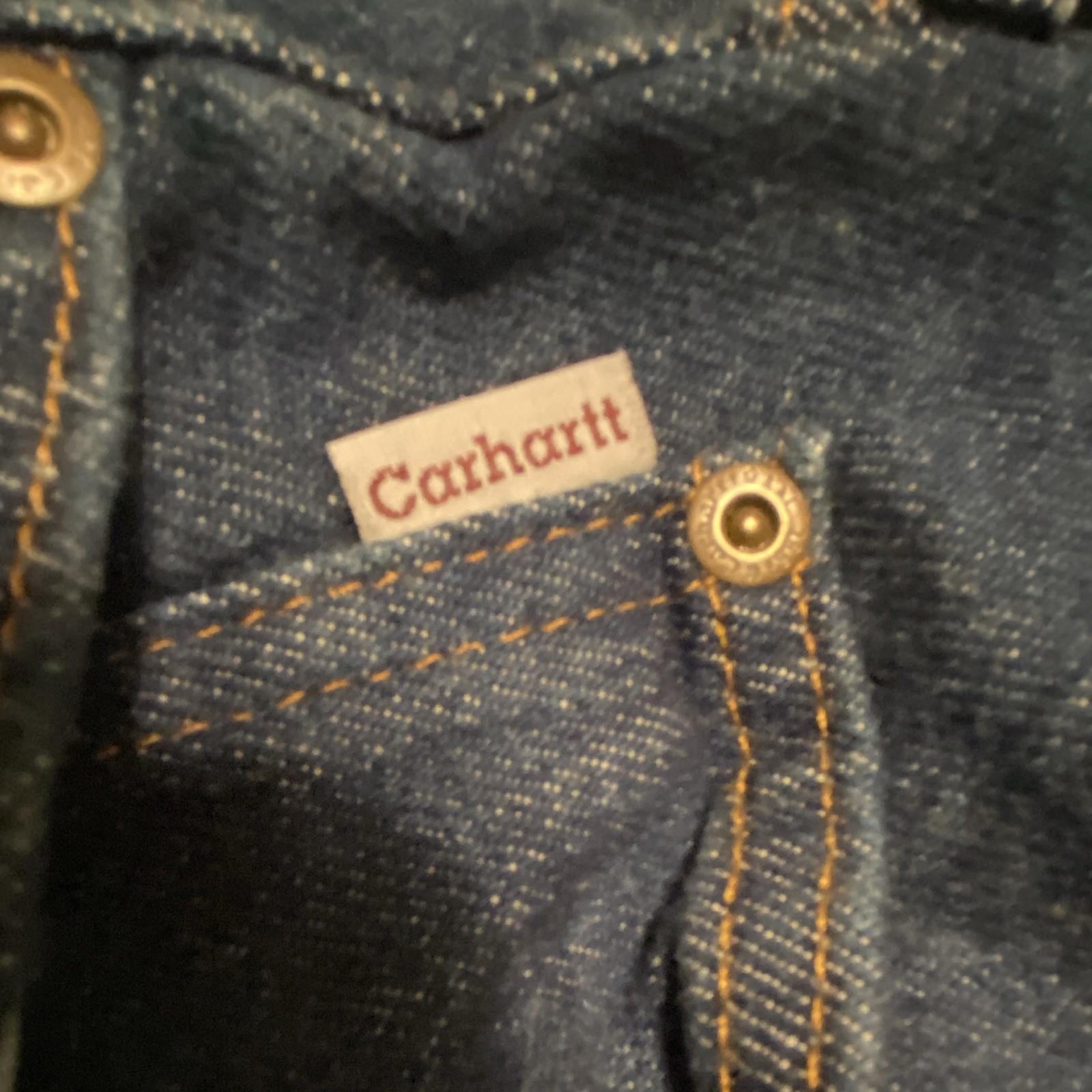 NWT Carhartt Relaxed Fit Straight Leg Jeans Men’s 34×32 Dark Wash