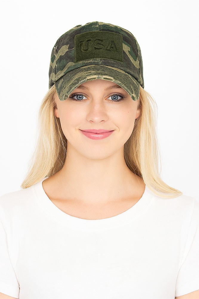 KBETHOS USA Tactical Vintage Cotton Washed Distressed Stitch Baseball Cap Hat