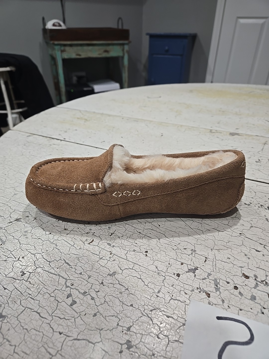 Ugh Ansley Slipper 1106878 W Women’s Chestnut Suede Size 7D-38