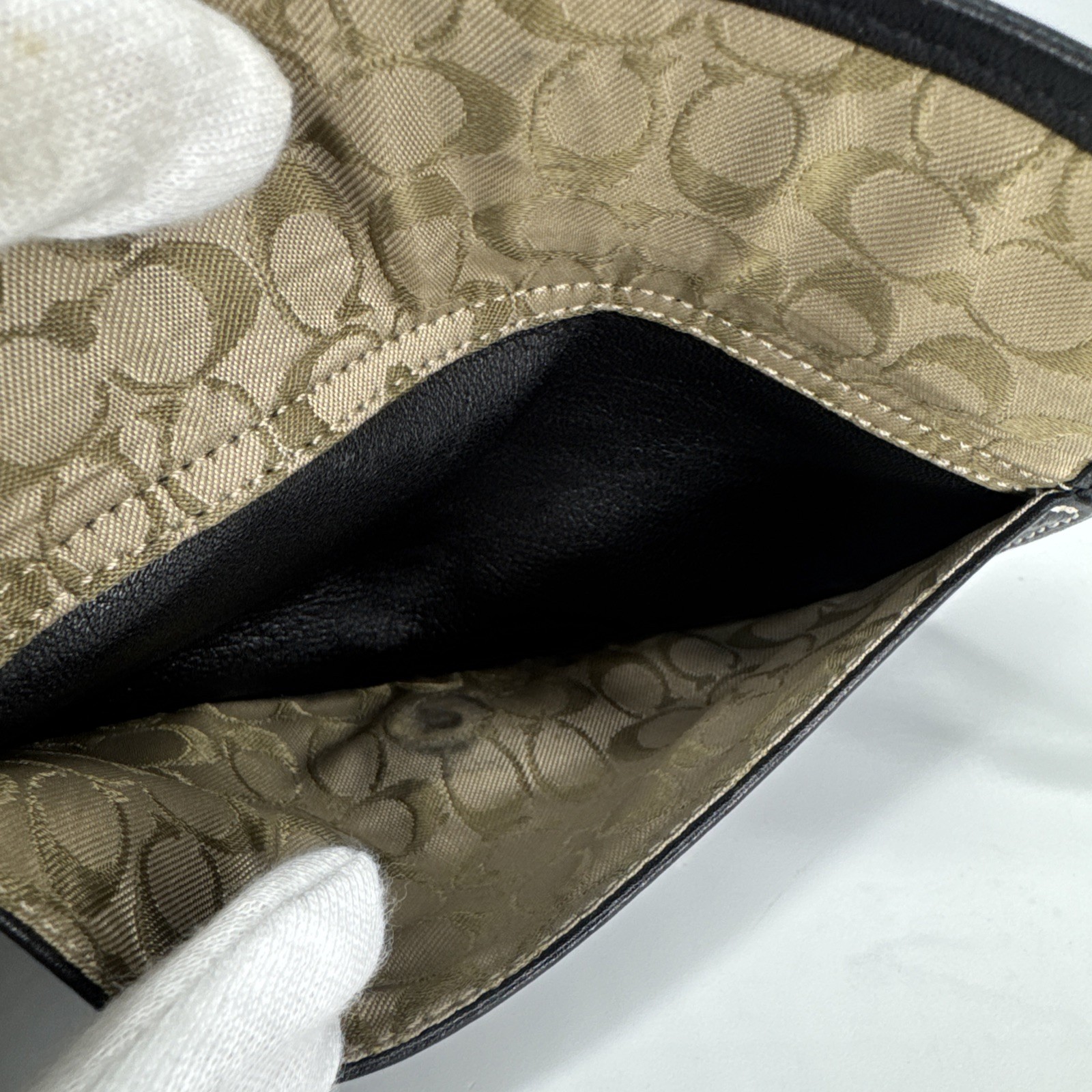 COACH Vintage Bleeker Black Leather Wristlet