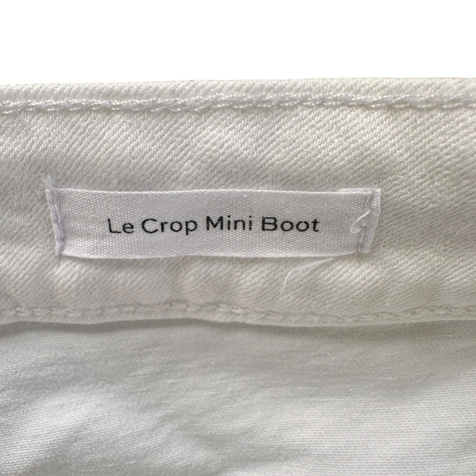 FRAME Le Crop Mini Boot Wmn 30 White Blanc Utility Patch Pocket Jeans Excellent