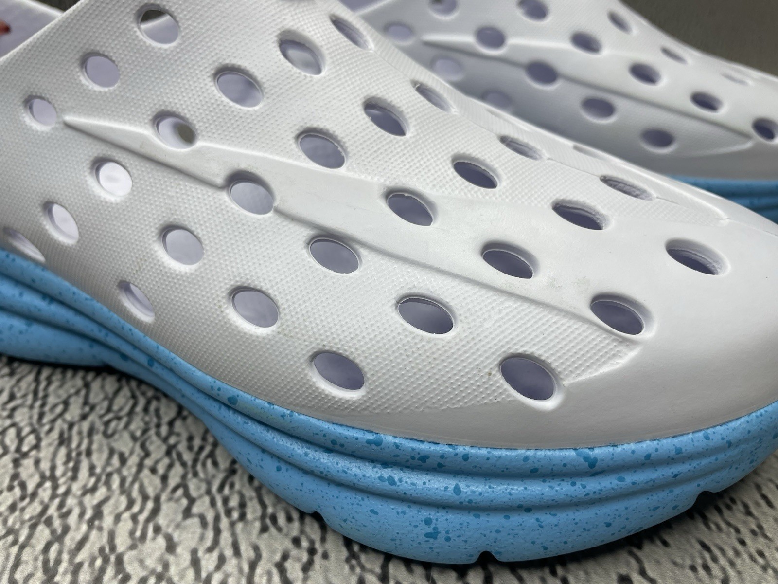 Kane Revive Shoes White Pacific Speckle Vented Rubber Sneakers Size US M 4 W 6