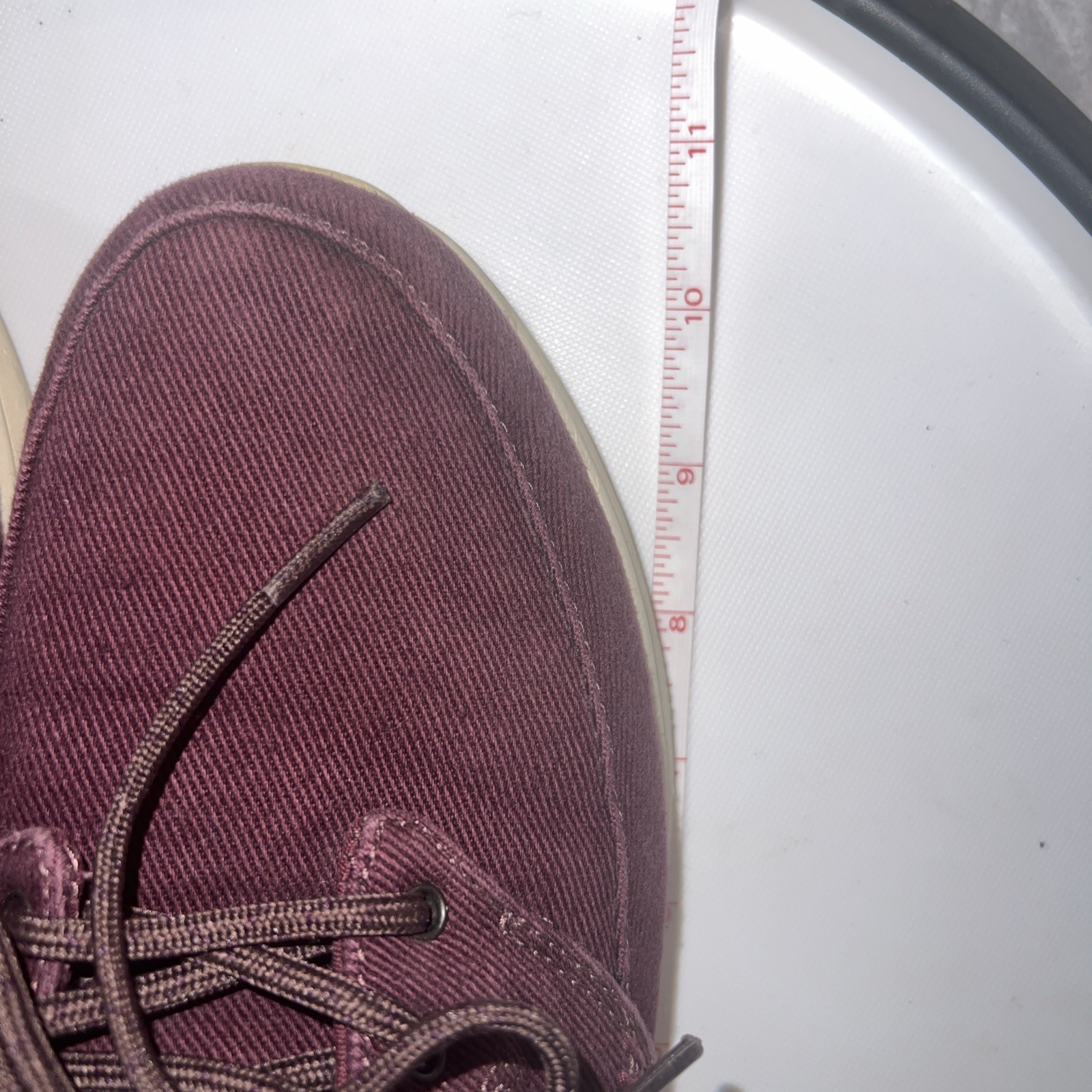 Reef Rover Canvas Sneakers Shoes Womens Size 9 Maroon Red Casual Travel Beach