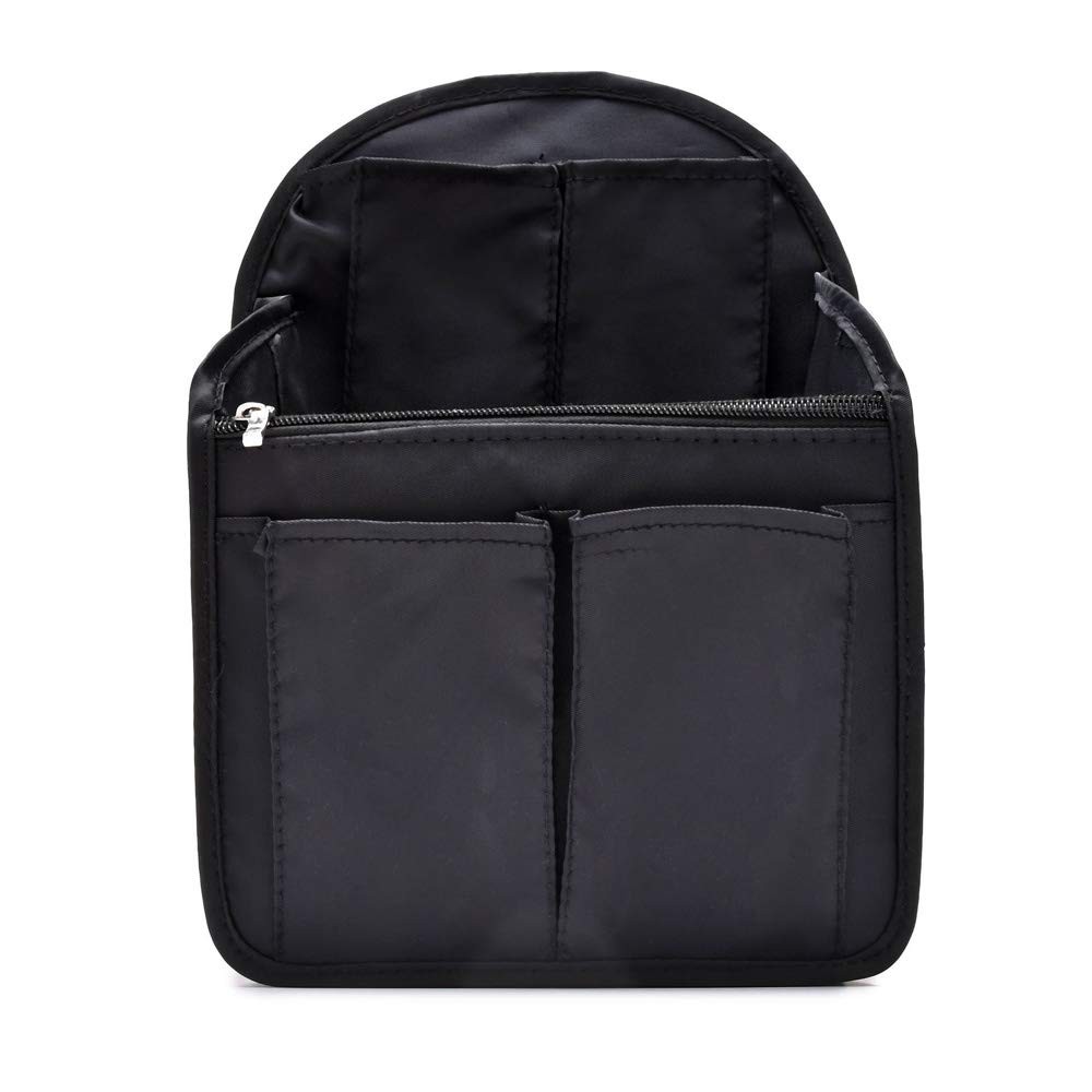 HOYOFO Mini Backpack Organizer Insert, 7.7×4.3×10.6 Inch (Pack of 1), S-Black