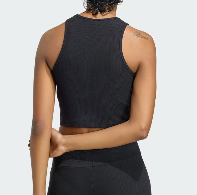 adidas Originals Essential Rib Tank Top Women’s Lifestyle Casual AsiaFit KR3602