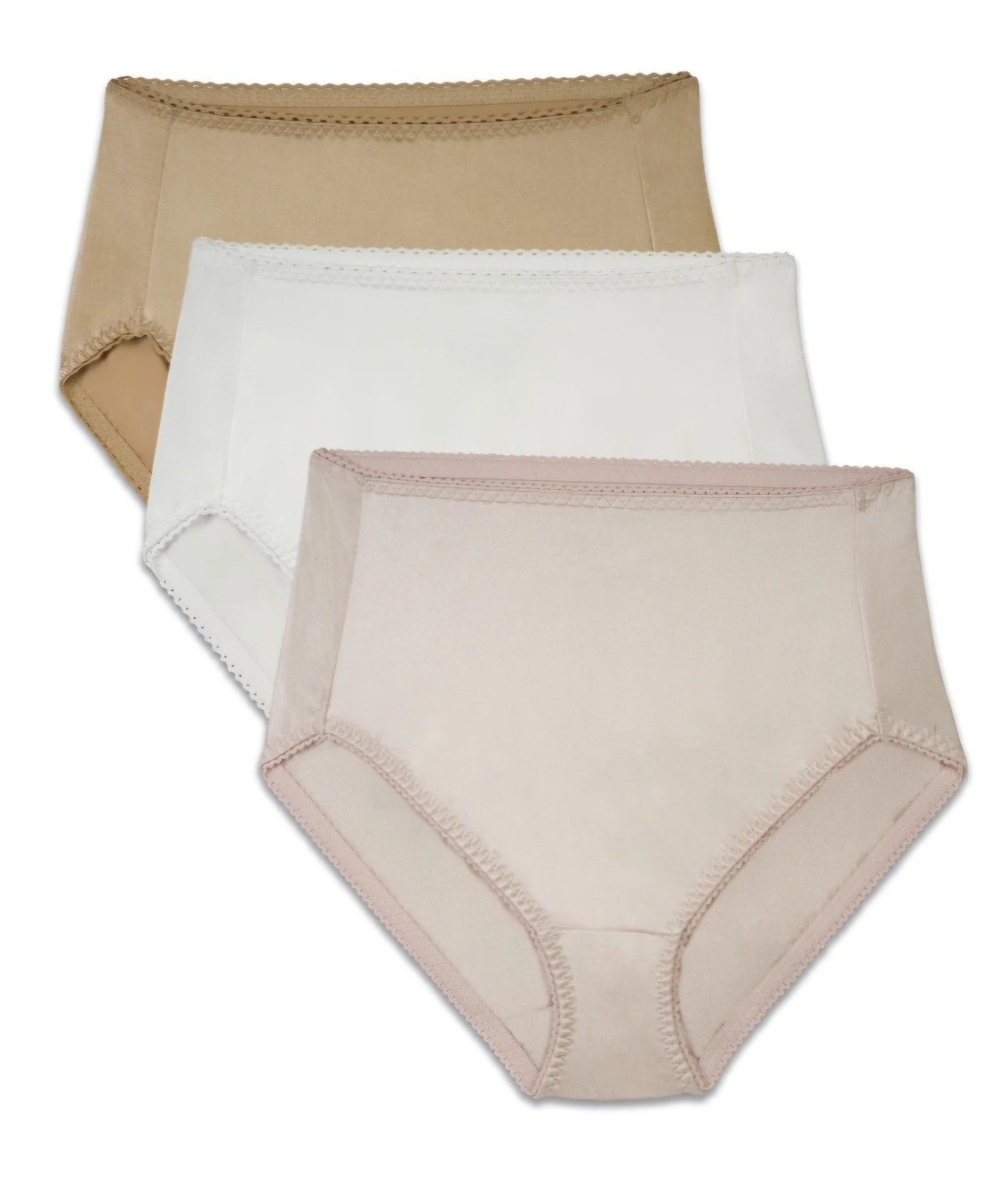 New Vanity Fair Light Control Smoothing Undershapers Hi-Cut 3 Pk Panties 5 Small