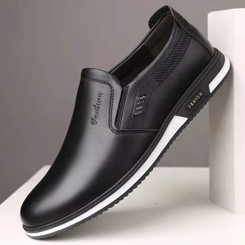 Luxury Men’s Leather Loafers Slip On Moccasins Non Slip Driving Casual Shoes