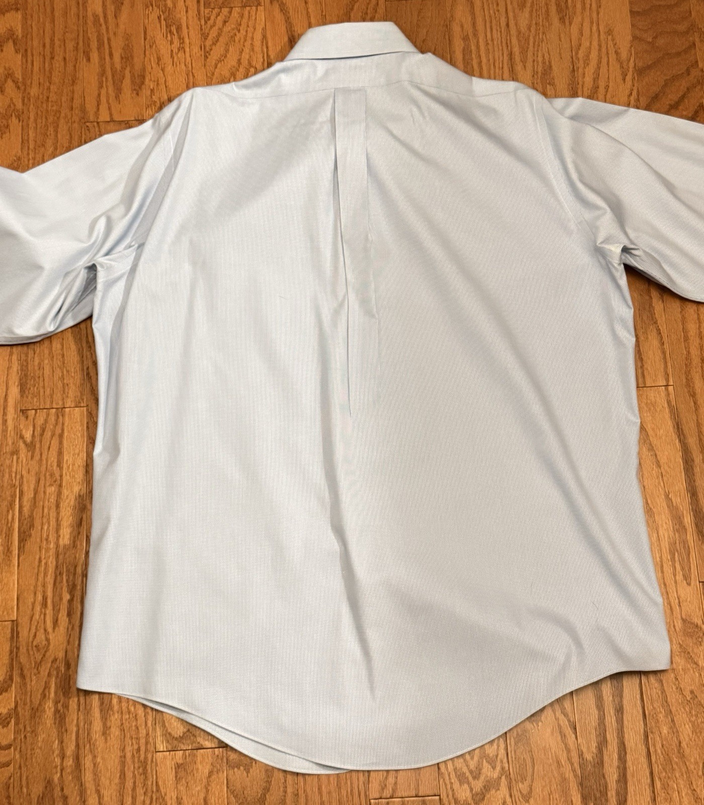 Brooks Brothers Original Polo Shirt Light Blue Button Down 16.5 x 32/33