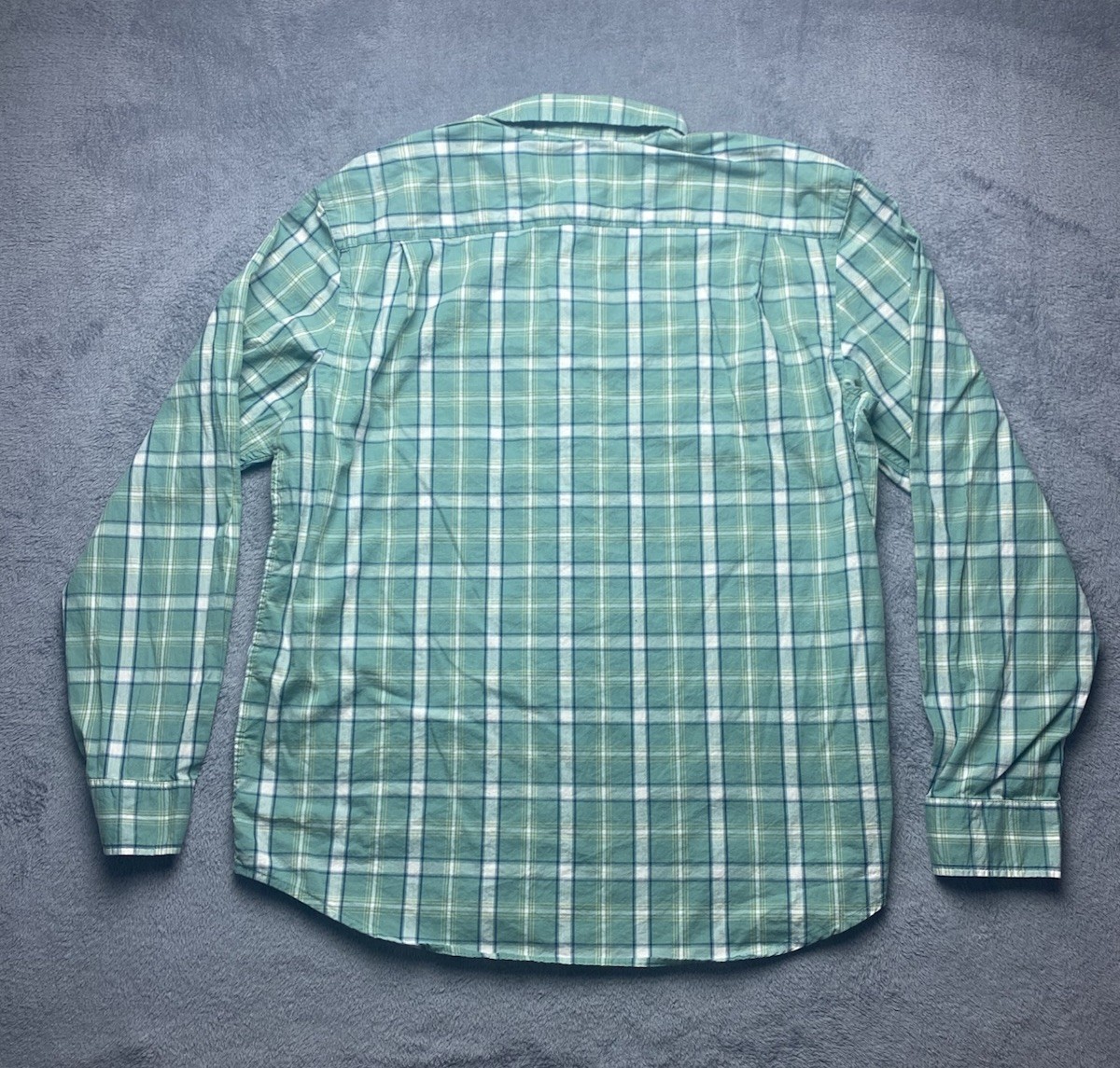 Old Navy Everyday Shirt Built-In Flex Plaid Button Down Shirt Mens Regular Sz L