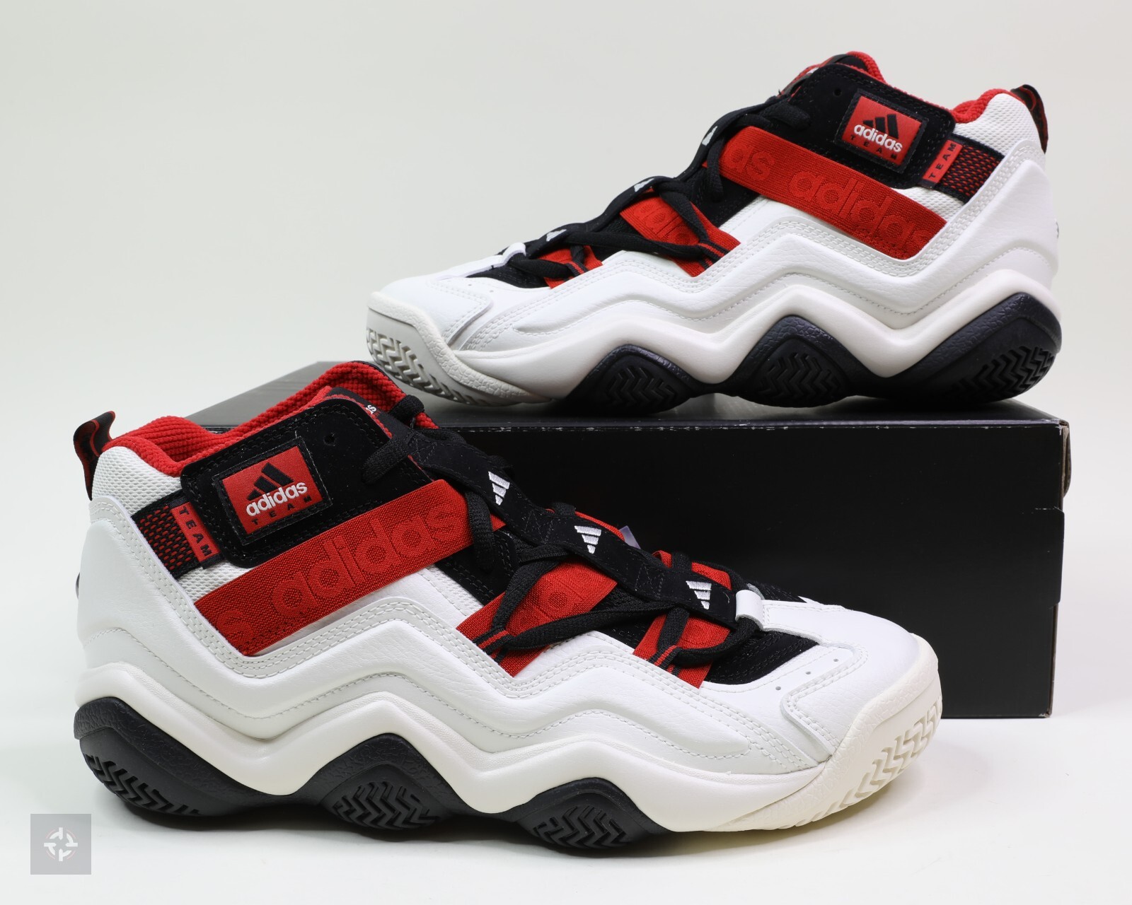 Adidas Top Ten 2000 White Red Black Basketball Shoes Men’s Size 8.5-13 (FZ6224)