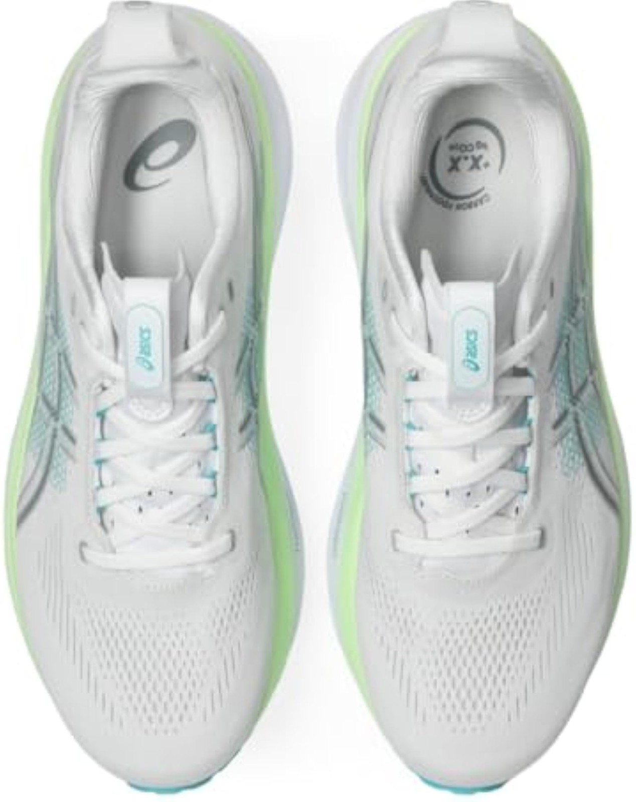 ASICS, Men’s, Gel-Kayano 33, White/Energy Aqua, 14, Wide – White/Energy Aqua – 1