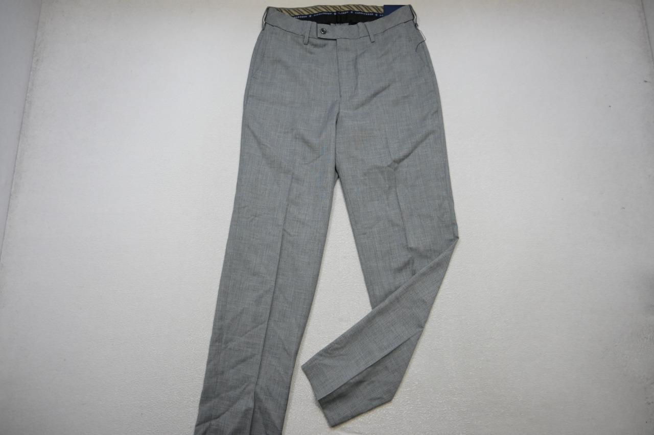 Saddlebred Performance Dress Pants Sharkskin Gray Mens Sz 32 x 32 NWT $68