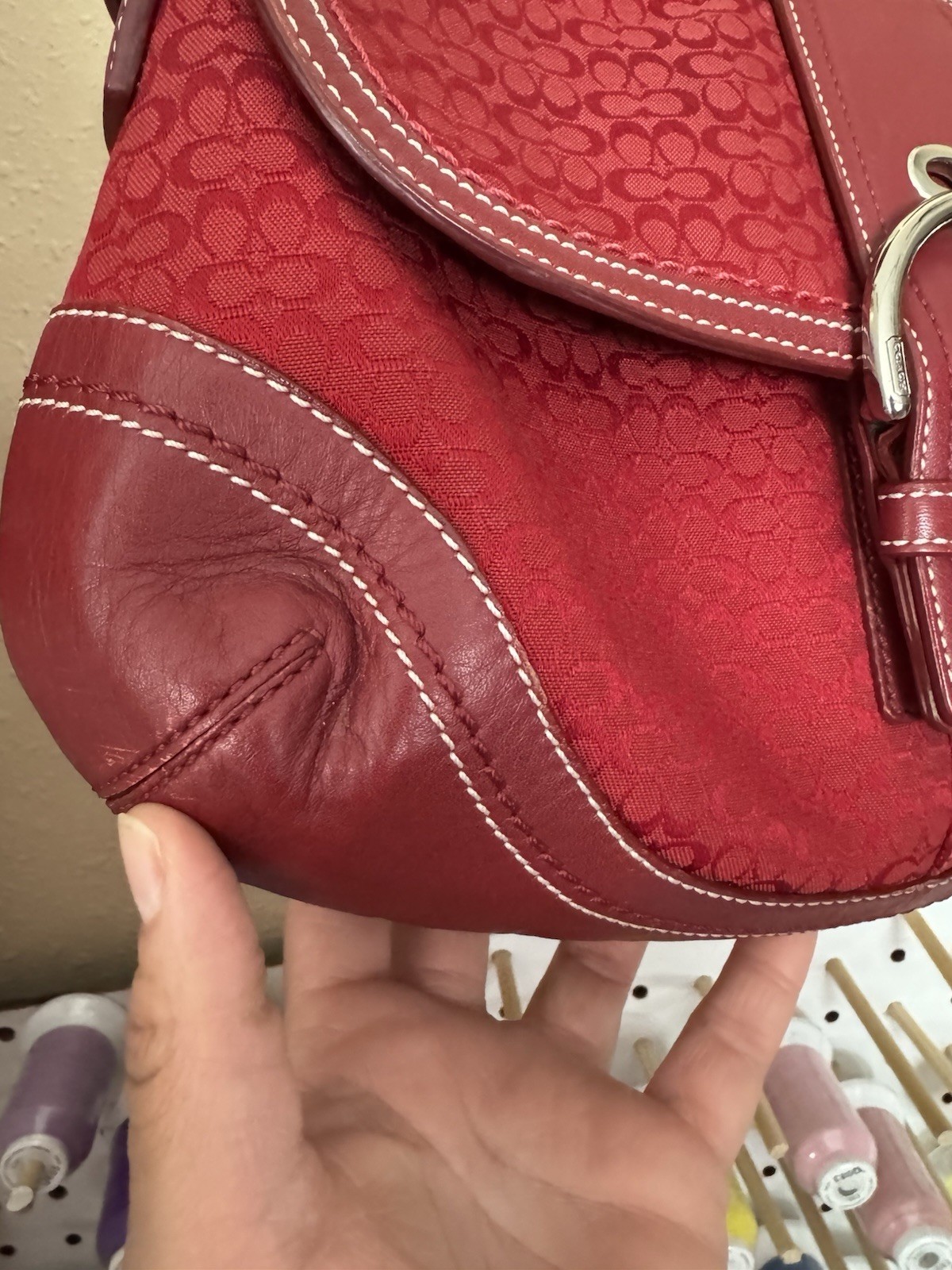 Y2K Red Large Coach SoHo