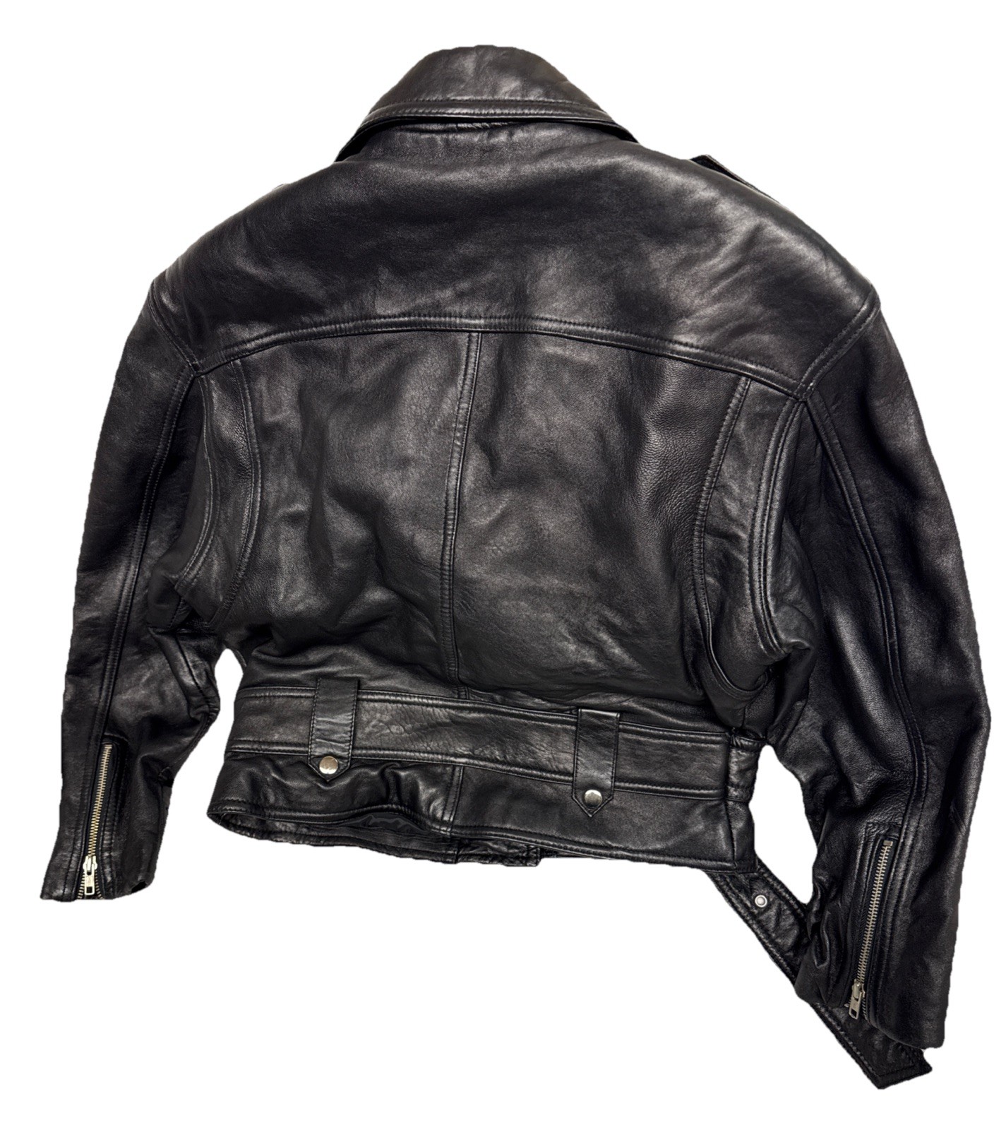 Vintage Wilsons Leather Motorcycle Biker Punk Moto Jacket Womens Size Small Soft