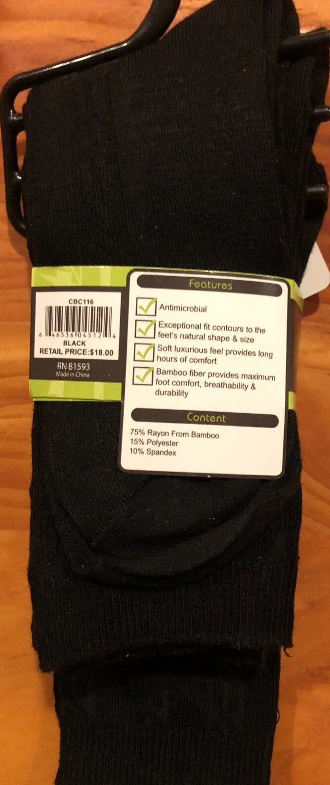 3 Pairs BAMBOO BLEND Luxury Socks 75% Rayon from Bamboo $18 Fits Shoe size 7-12