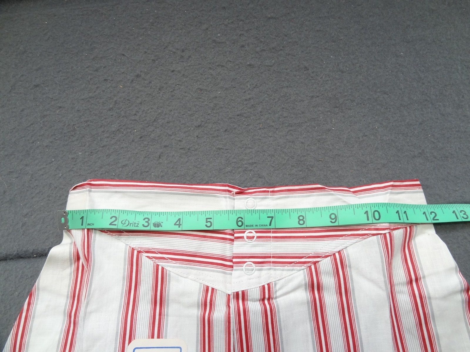 NEW Gripper Snap 28 Yoke Front Striped Boxer Short VTG 50s 60s Athletic Vat Dyed
