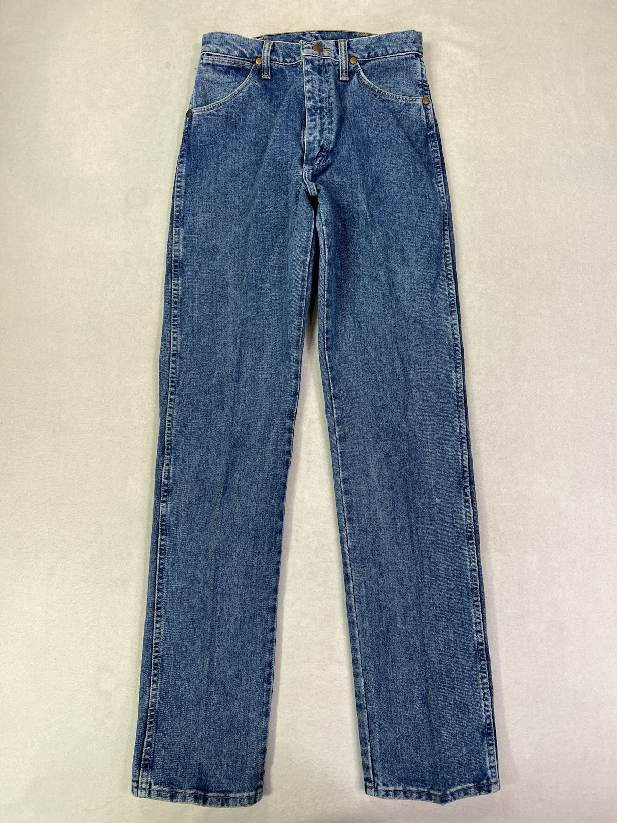 Lot of 2 Vintage Wrangler 14MWZ Jeans Women’s 7×34 Cowboy Cut Slim Fit Blue New