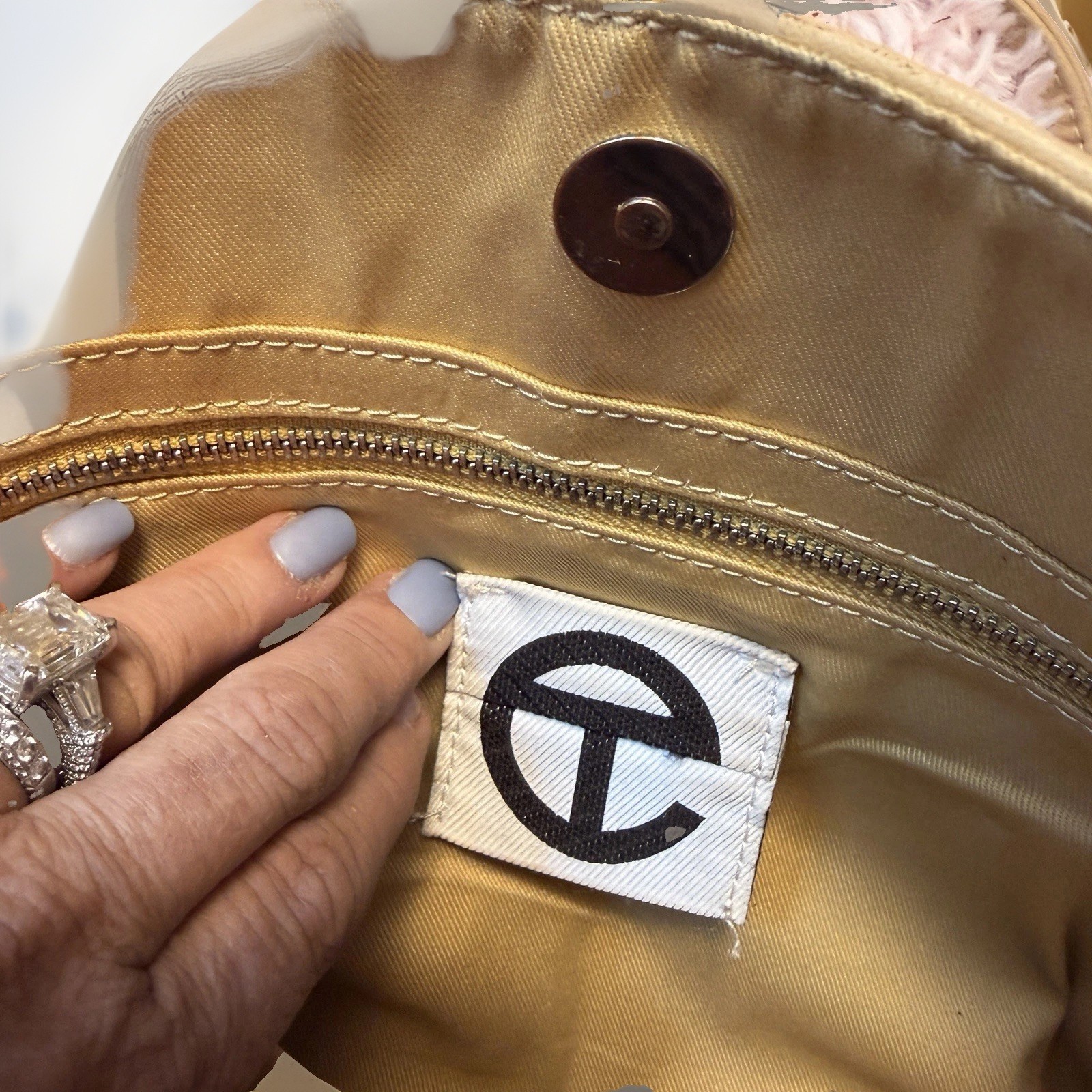Telfar Shopping Bag – Cream Comes With DUSTER BAG.