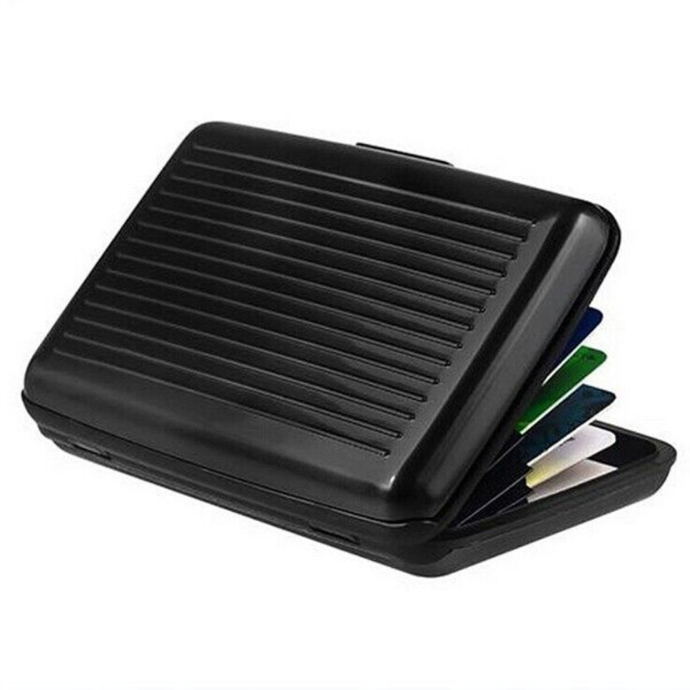 Mini RFID Aluminum Wallet Credit Card Holder Business Card Case Metal ID Case US