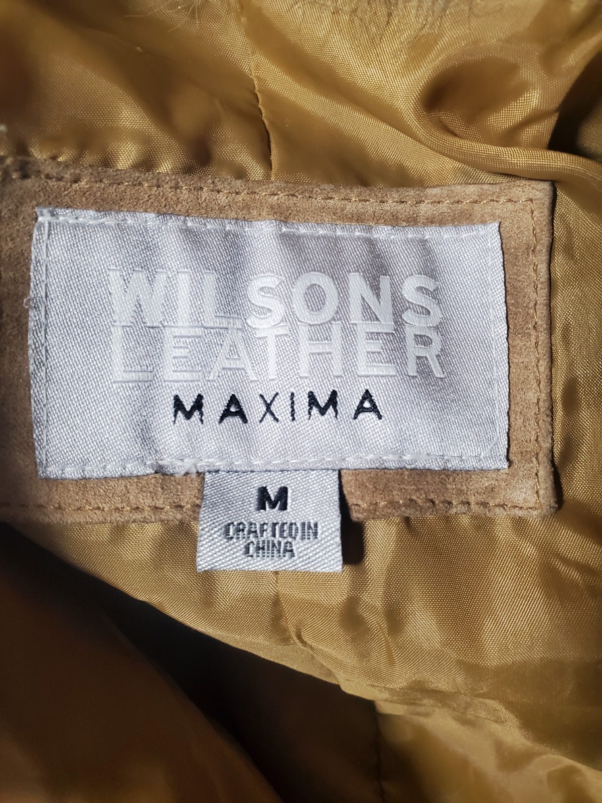 Vintage 90’s Wilsons Leather Maxima Penny Lane Faux Fur Collar Leather Coat Lg