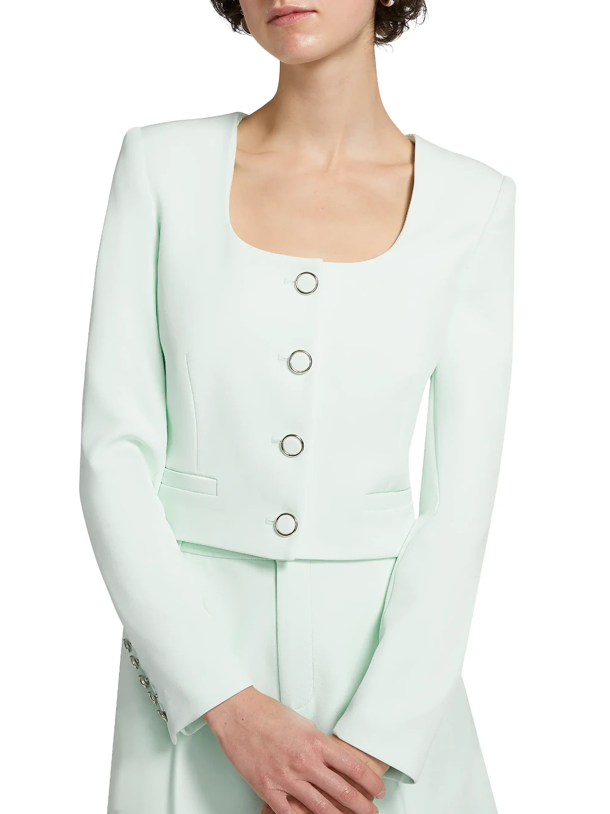 Generation Love Jina Crepe Crop Blazer Small- MSRP $365