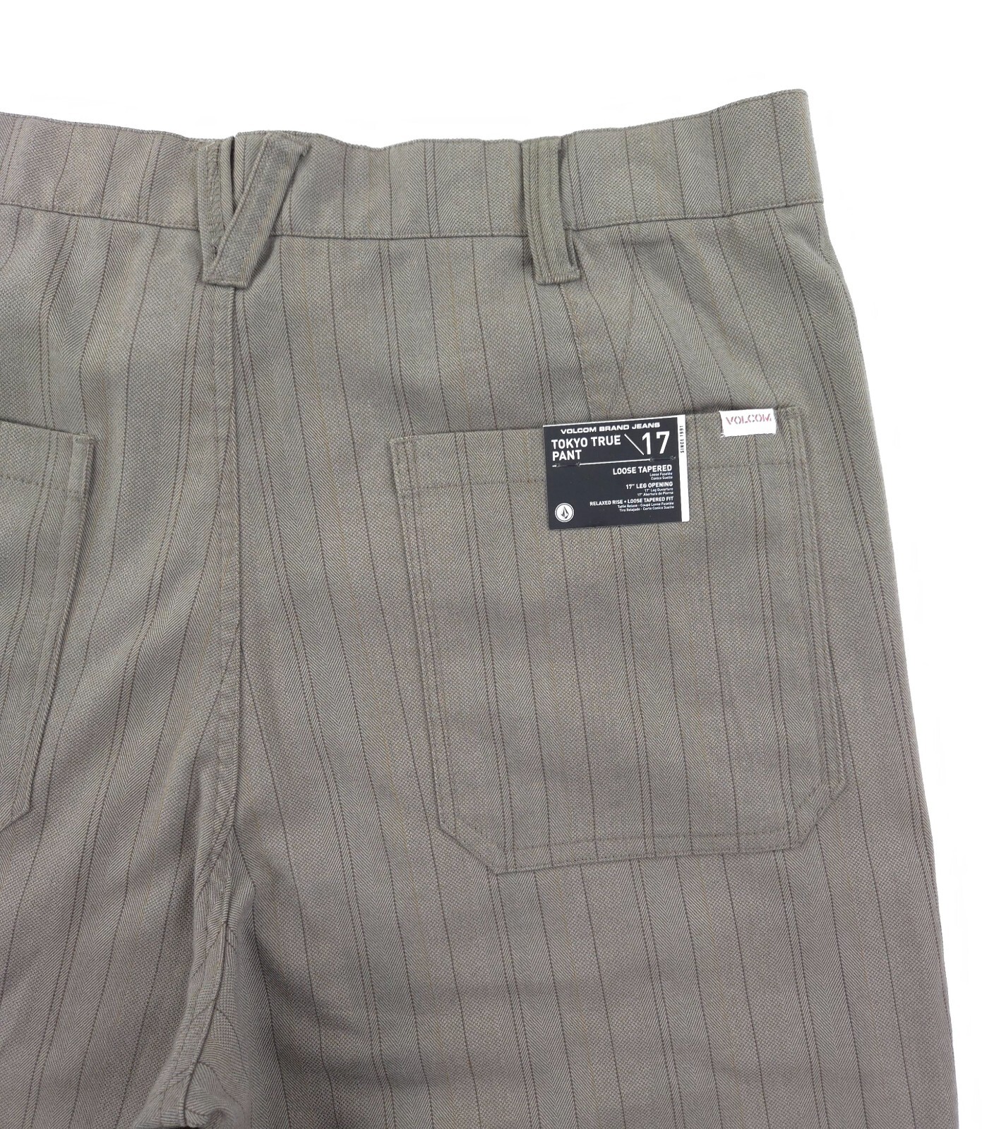 Volcom Men’s 36 Tokyo True Pant Loose Tapered Dark Khaki NWT