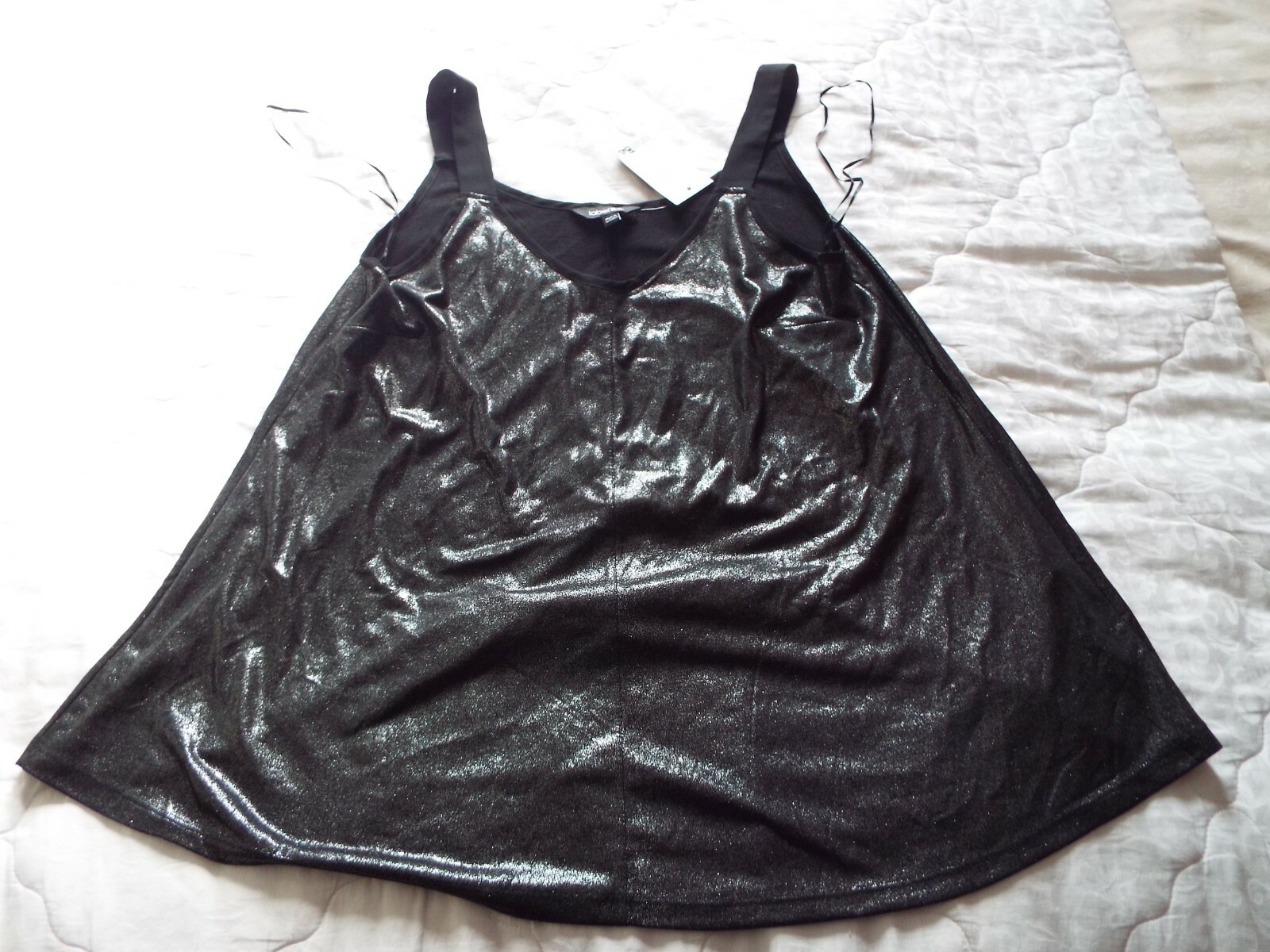 BNWT LabelBe label be Blouse Top in glittery black SIZE UK 12 Euro 40 new