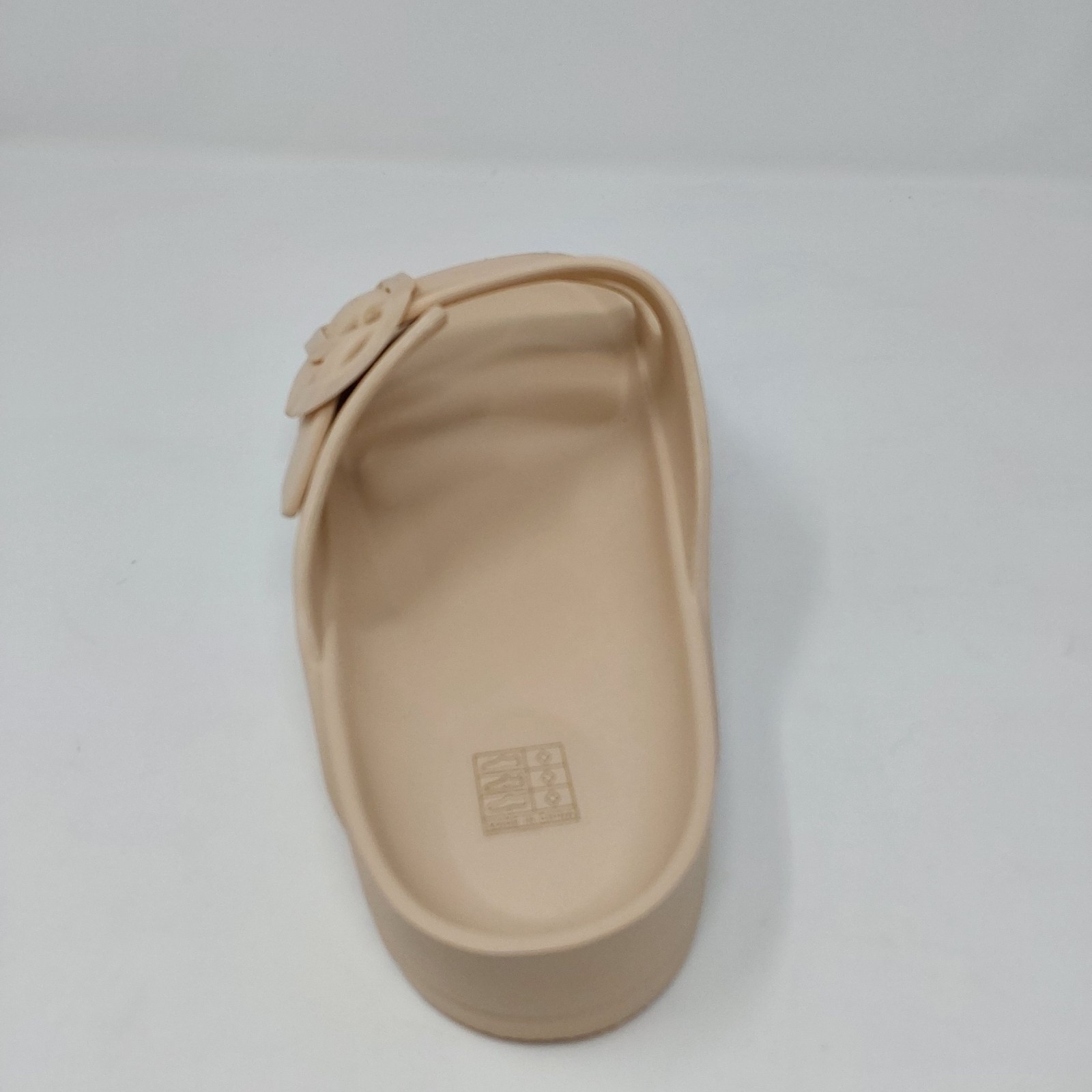 Women’s Double Buckle Comfort Slide Sandals Beige Size EU 40 US 9-9.5