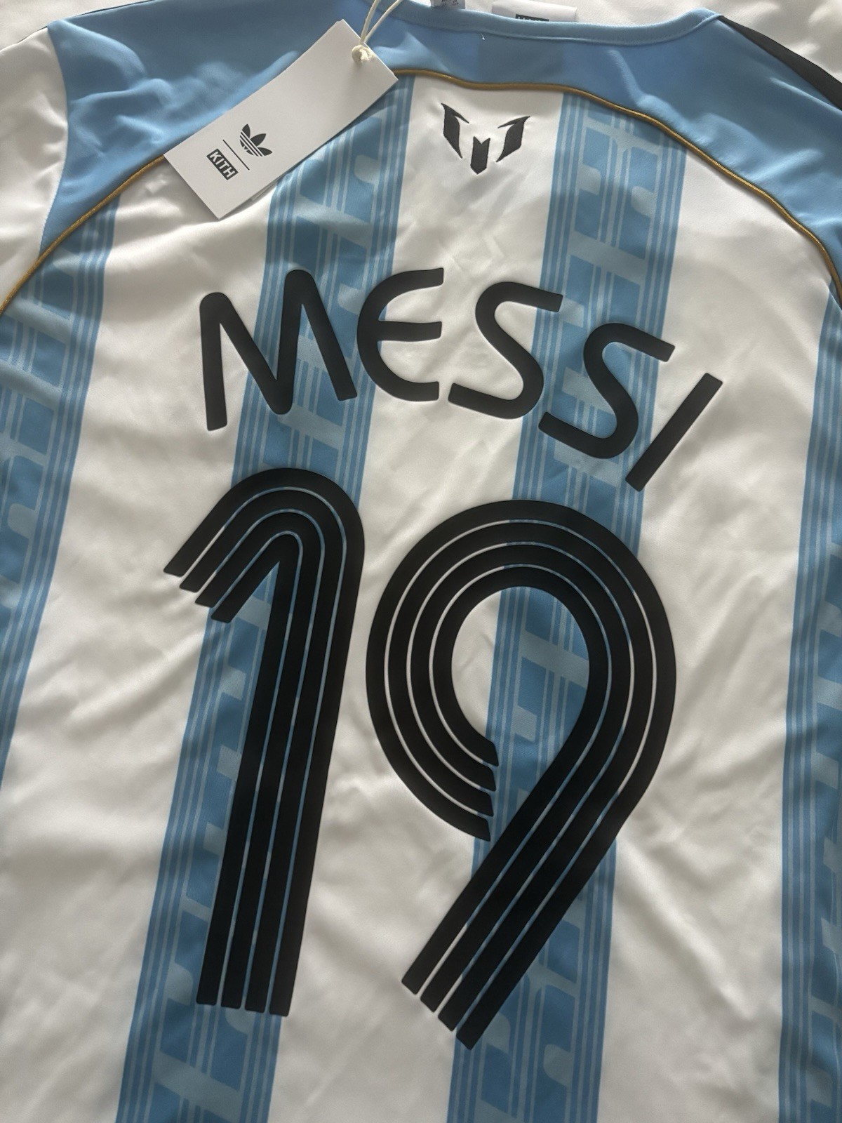 Kith X Messi Adidas Football Soccer Jersey “Blue/White”, Size Medium