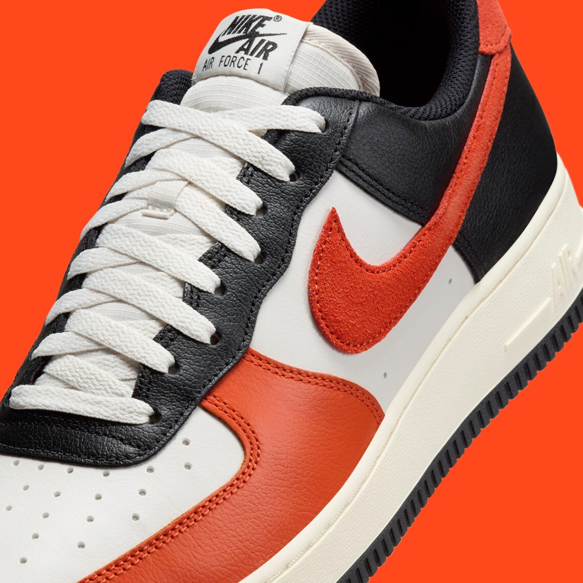 Nike Air Force 1 ’07 LV8 Low Black Vintage Coral Orange Phantom Nby HQ4987-010