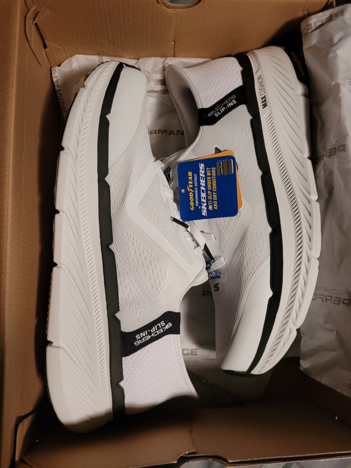 Skechers Slip-ins Max Cushioning Air Cooled Premier 2.0 Mens US Size 11 White