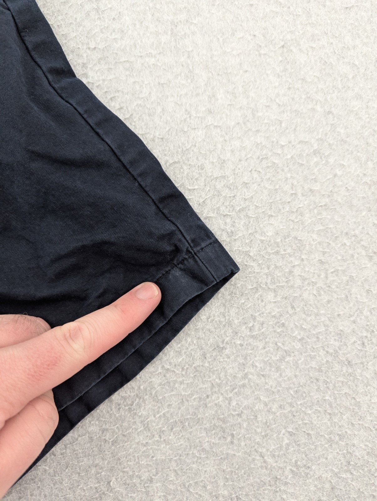 Asket The Shorts Mens 28 Organic Cotton Navy Blue Slim Fit Chino Preppy 8″ *READ