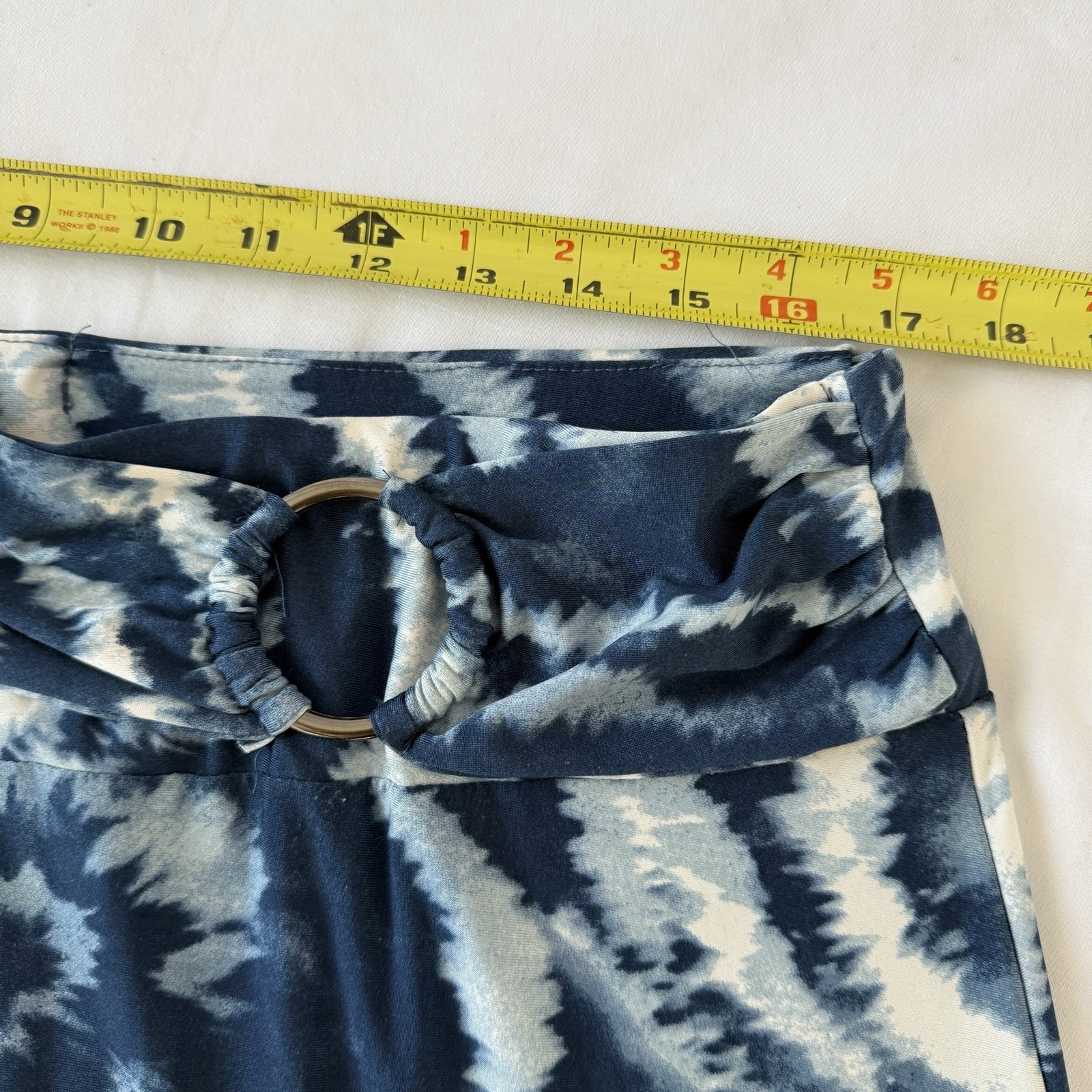 Robert Louis Womens Tie Dye Blue Maxi Skirt XL