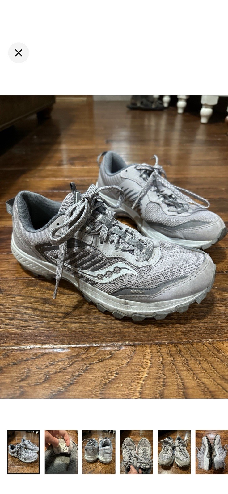 Saucony Women’s Excursion TR15 trail running shoes size 9W Gray