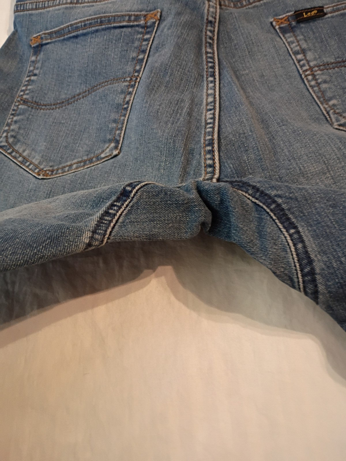 NWT Lee Men’s 35×34 Extreme Motion Slim Fit Denim Blue Jeans Gusseted Crotch