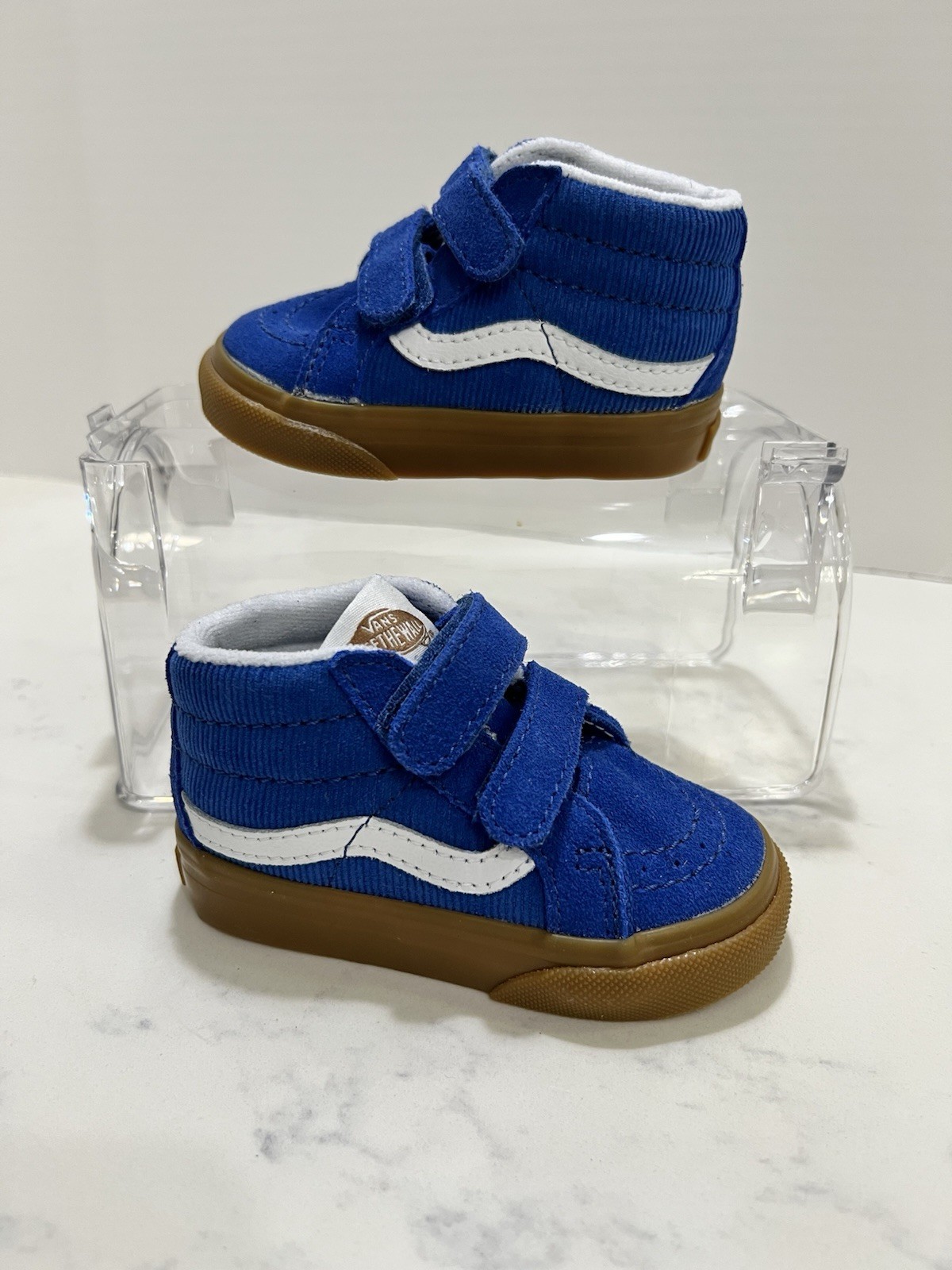 Blue Toddler Vans With Velero Straps