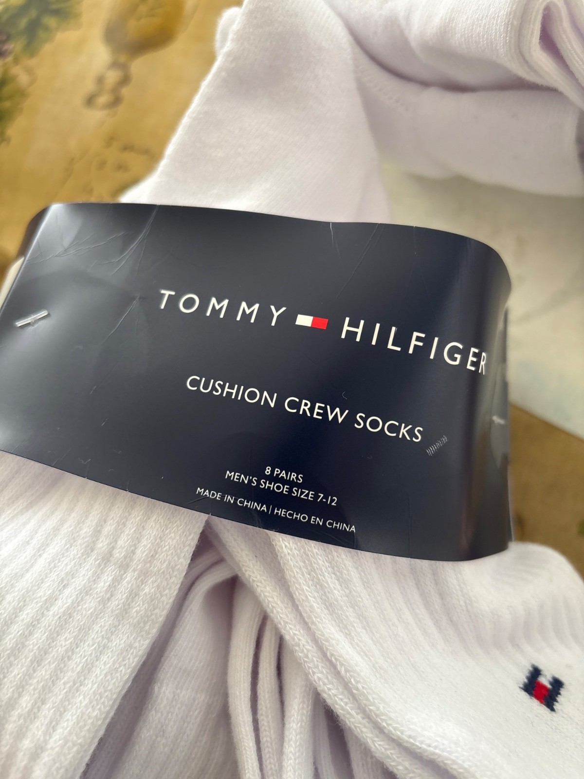 BRAND NEW 16 Tommy Hilfiger Men’s Socks 8/pack. White mens 7-12. 2 packs.