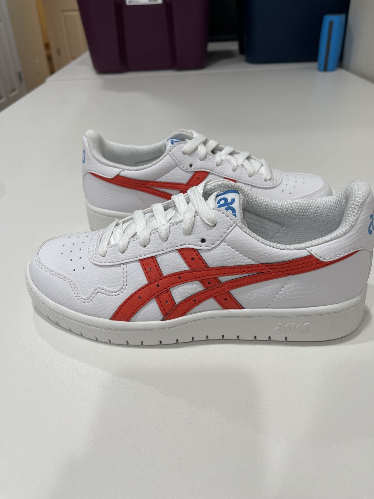 ASICS Japan S White/ True Red Size 4