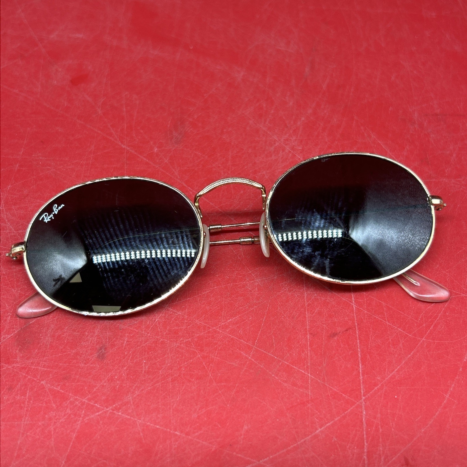 Ray Ban RB 3547N 001 Sunglasses 54-21-145 3N Made In Italy Round Retro #Z