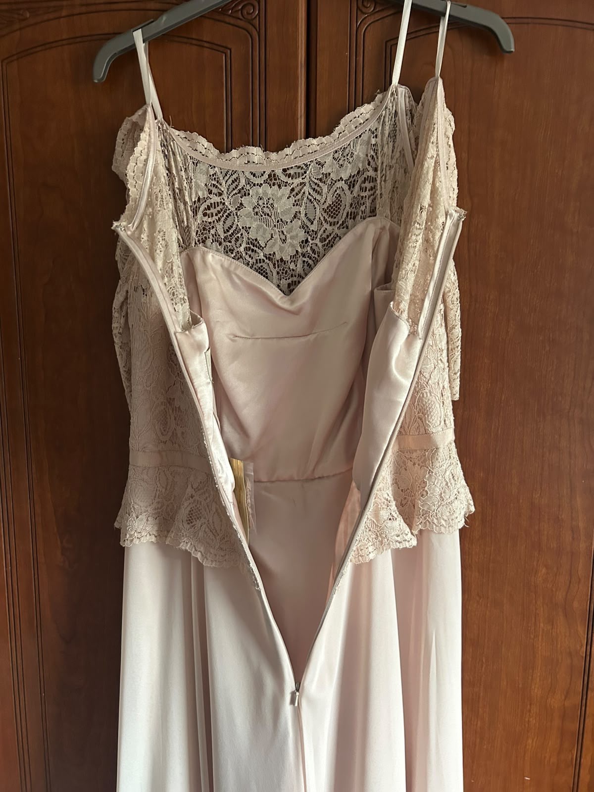 Jenny Packham No1 Blush Pink Chiffon & Lace Gown UK14 Never worn 💖