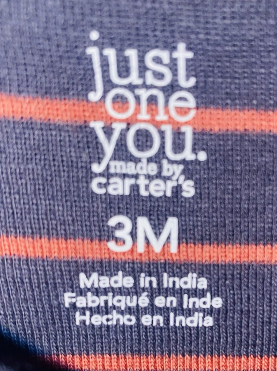 CARTER’S, JUST ONE YOU , Long Sleeve , 1-PIECE , SIZE: 3 MONTHS, PRE-OWNED