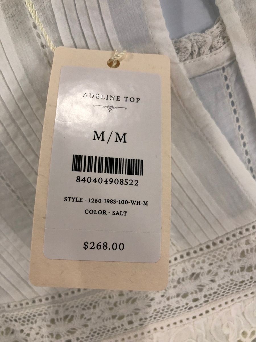DOEN Adeline Top Women’s Size M Salt