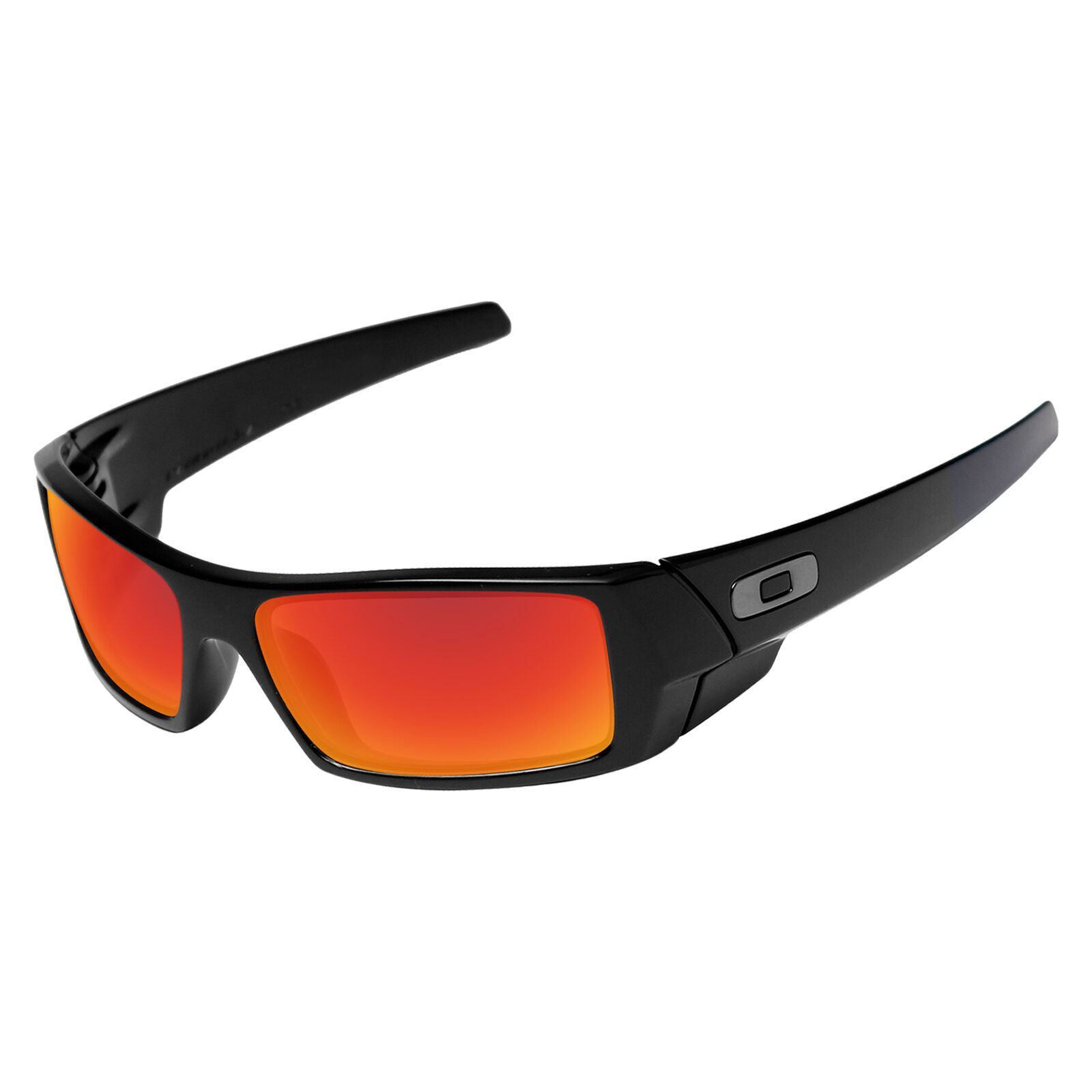 Lenslog Fire Red Mirror Polarized Replacement Lenses For-Oakley Gascan Sunglass