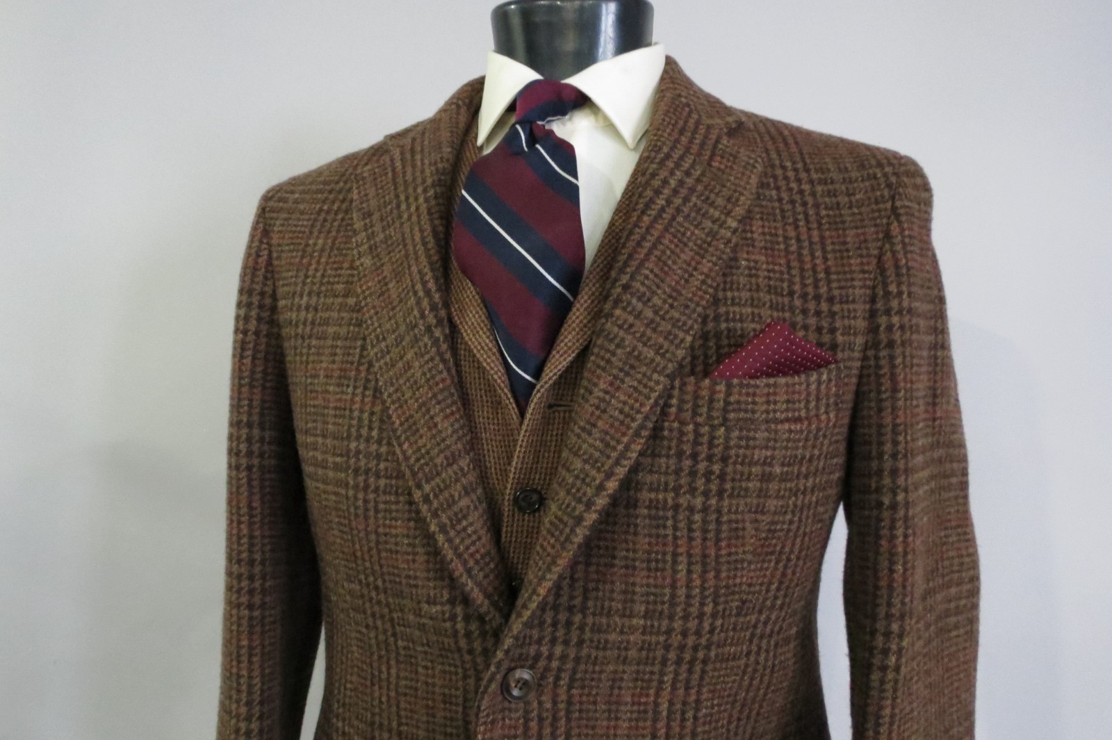 LL Bean Signature collection heavy hounds tooth tweed two button sport coat 42 R