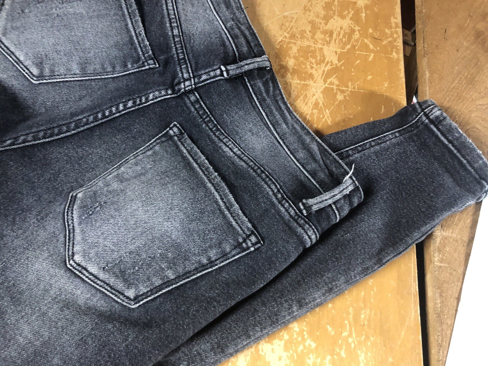 Bridge By Gly Curvy High-rise Skinny Grey Distress Ripped Ankle Jeans Womens 24