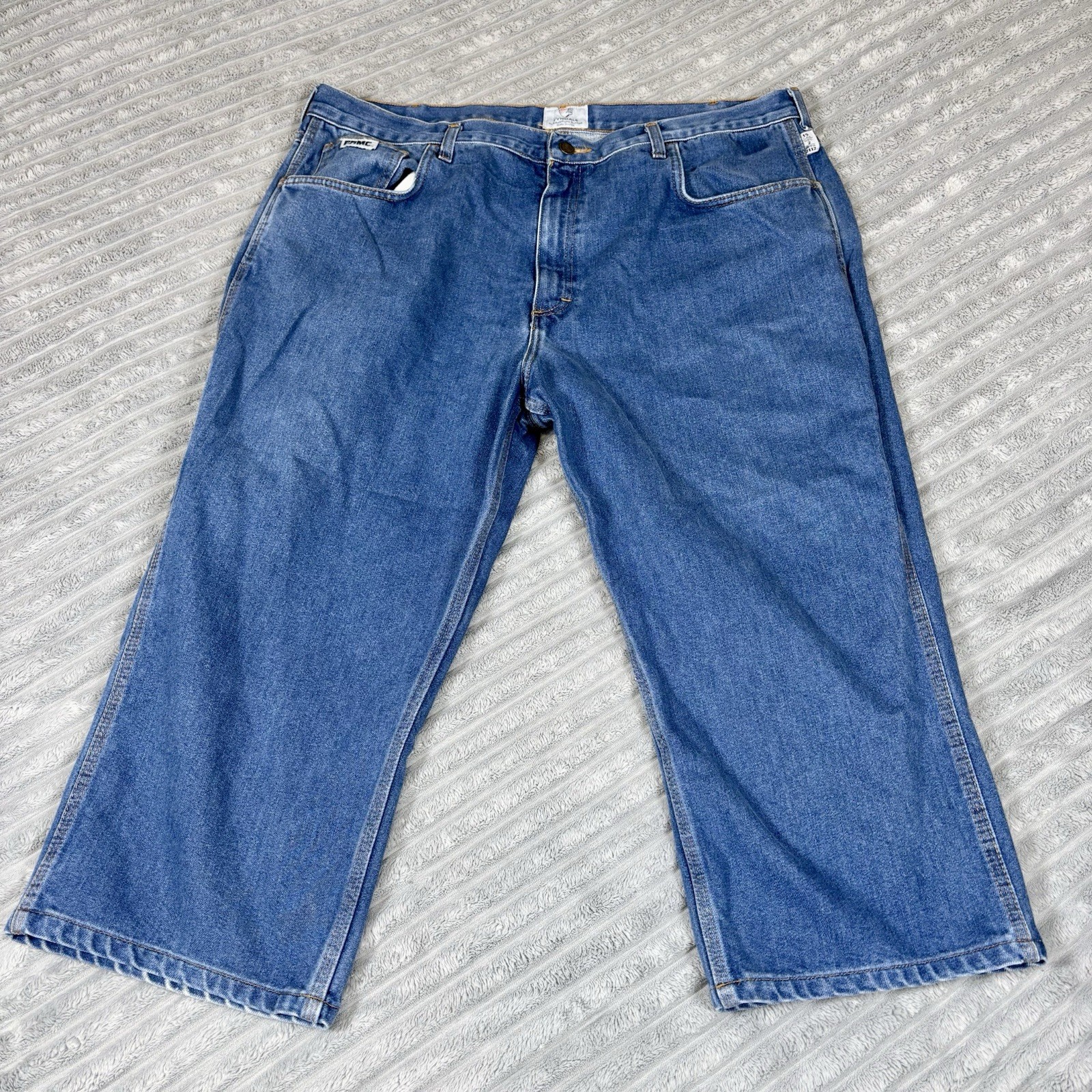 Tyndale FR Jeans Men 42×28 Blue Flame Resistant Cotton Arc F290T Denim blue