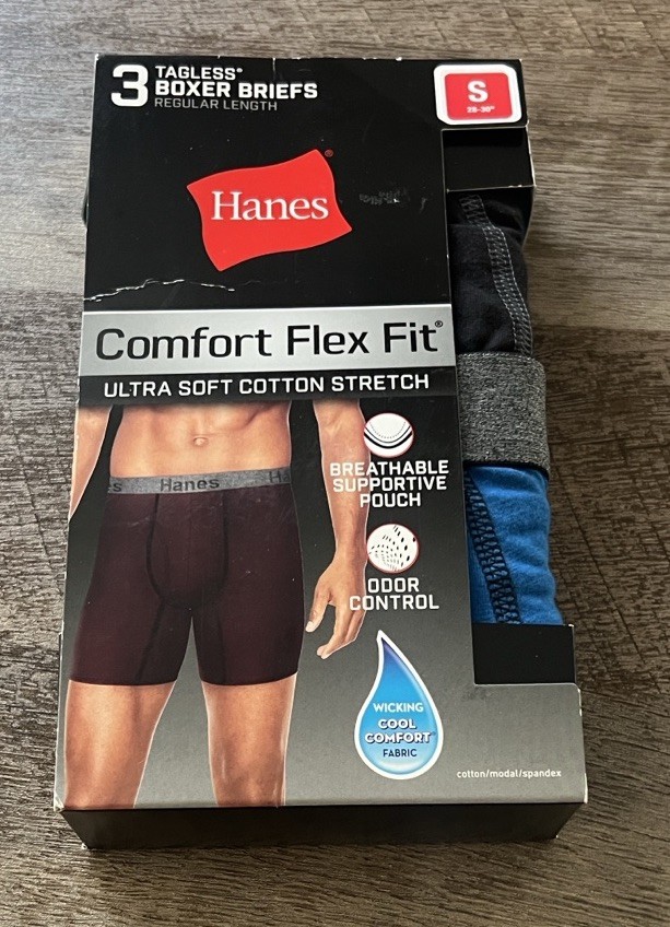 Men’s Hanes Comfort Flex Fit Boxer Briefs (3 Pack)