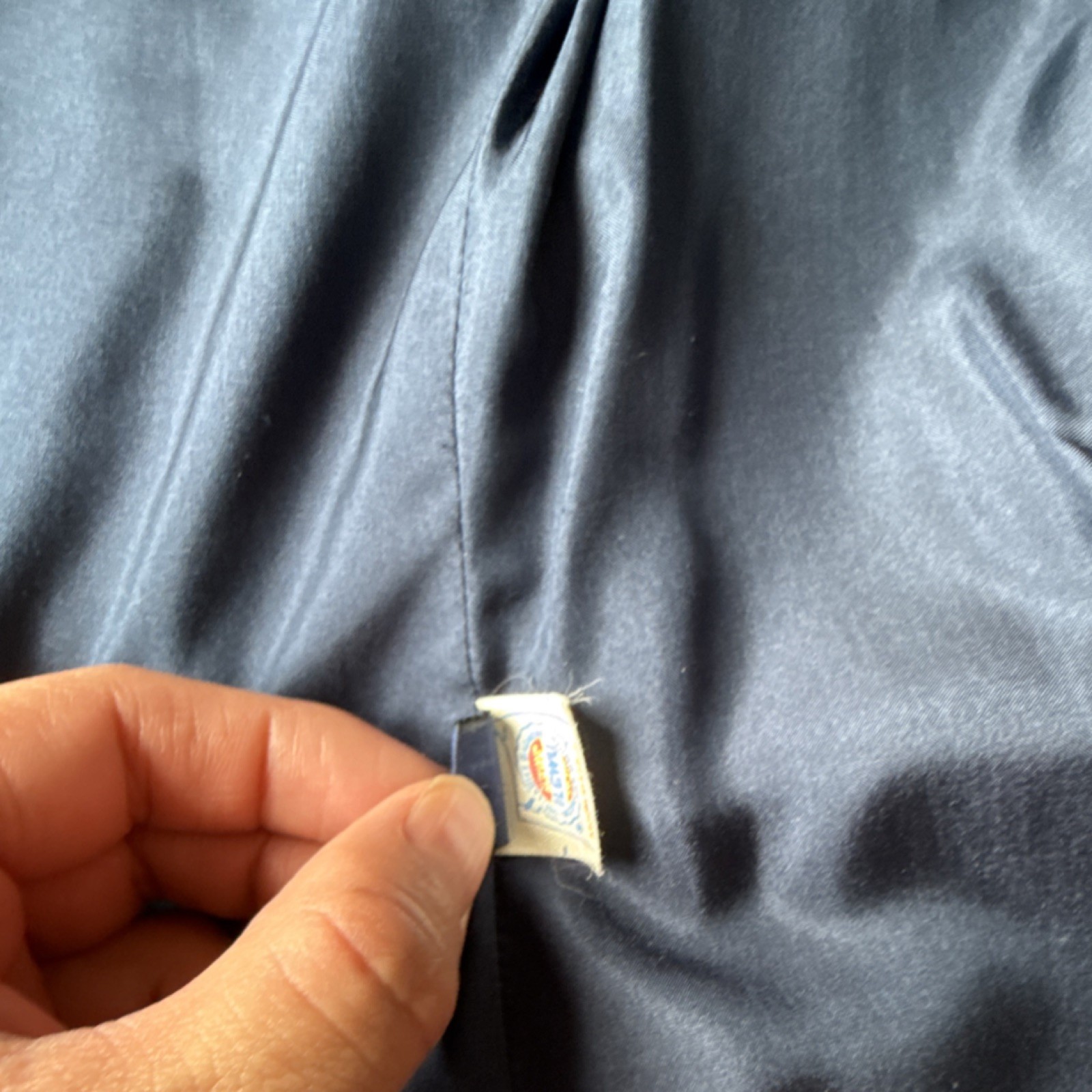 Dickies Navy Blazer Cream Trim Two-Button Inner Pockets