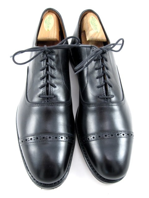 Allen Edmonds “Fifth Avenue” Cap-Toe Oxfords 10.5 AA Black WORN ONCE (613N)